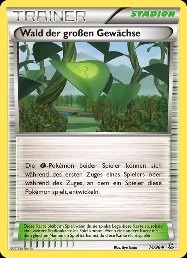 Wald der großen Gewächse card in German