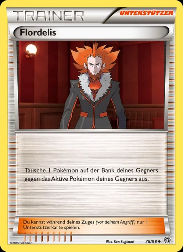 Flordelis card in German
