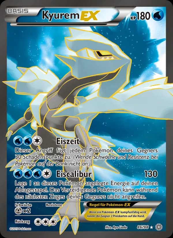 Kyurem EX card in German