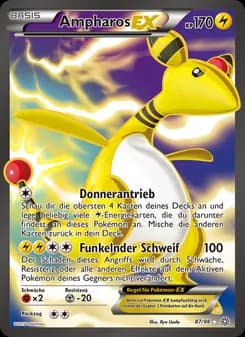 Ampharos EX card in German