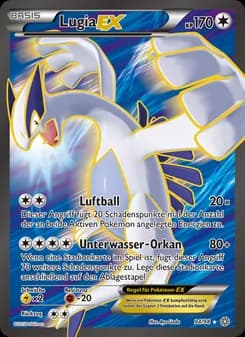 Lugia EX card in German