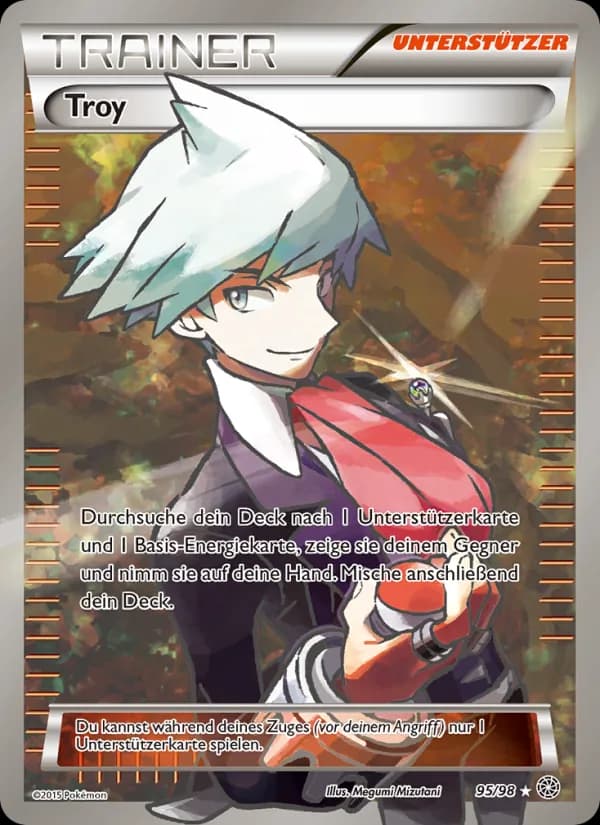 Troy card in German
