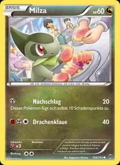 Milza card in German