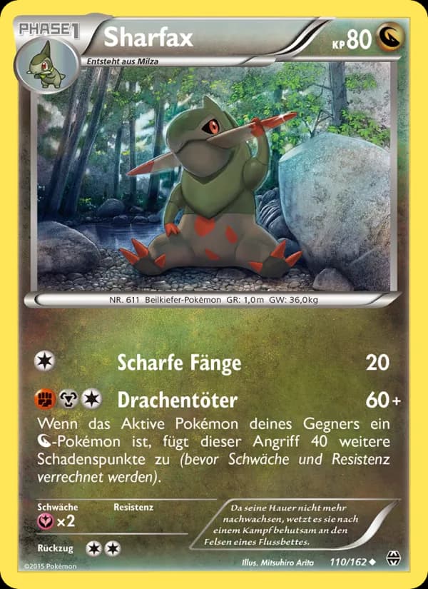 Sharfax card in German