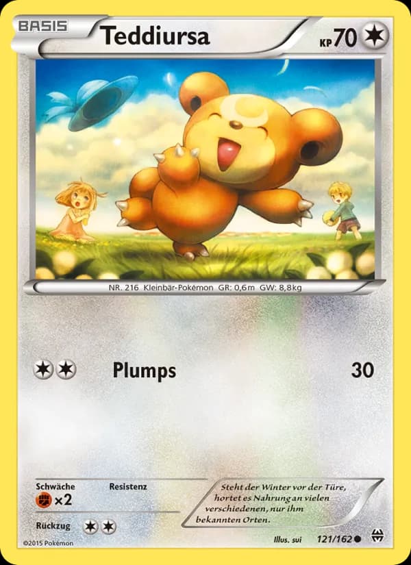 Teddiursa card in German