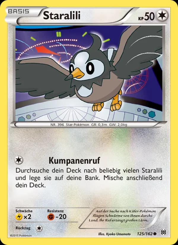 Staralili card in German