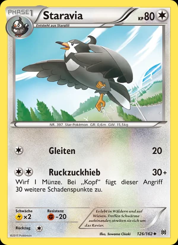 Staravia card in German