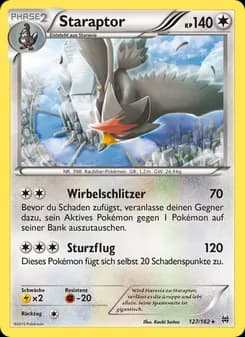 Staraptor card in German