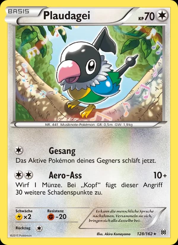 Plaudagei card in German