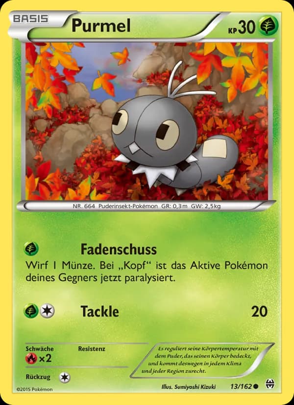 Purmel card in German