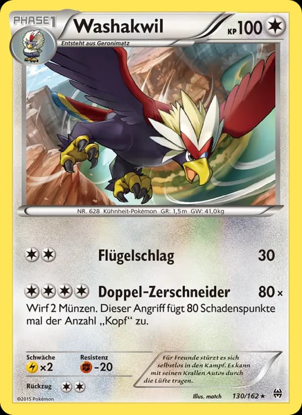 Washakwil card in German