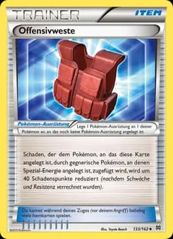 Offensivweste card in German