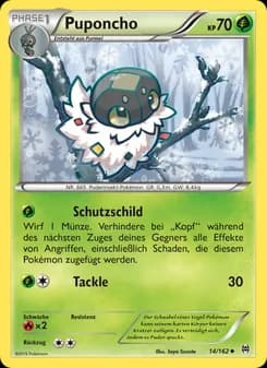 Puponcho card in German