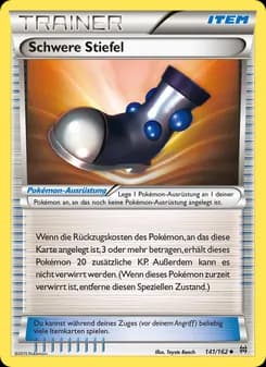 Schwere Stiefel card in German