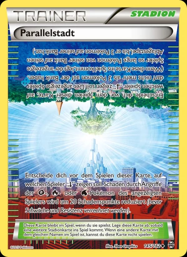 Parallelstadt card in German