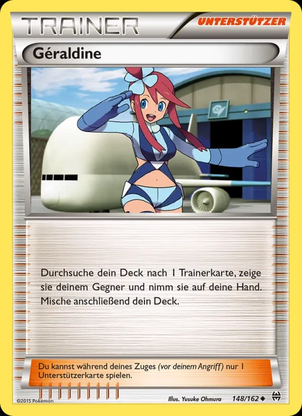 Géraldine card in German