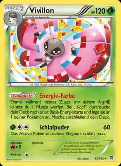 Vivillon card in German