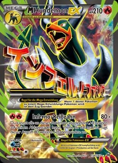 M-Hundemon EX card in German
