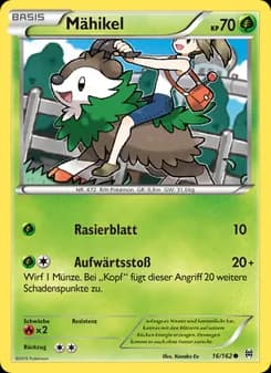 Mähikel card in German