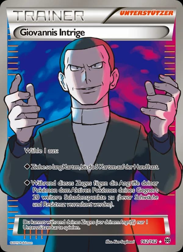 Giovannis Intrige card in German