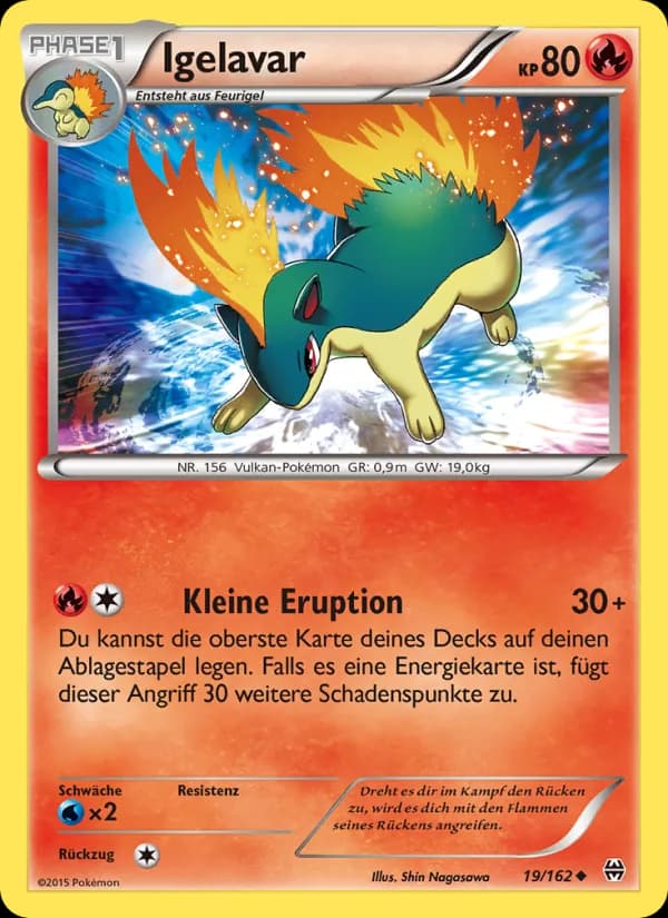 Igelavar card in German