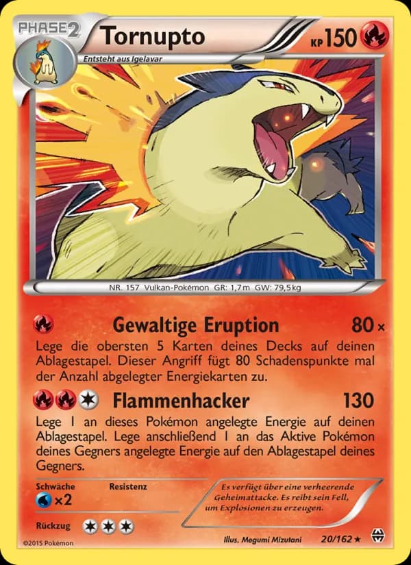 Tornupto card in German