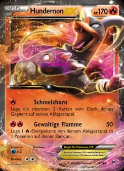 Hundemon EX card in German