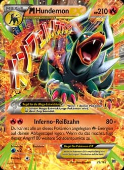 M-Hundemon EX card in German