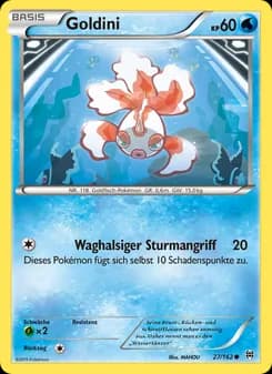 Goldini card in German
