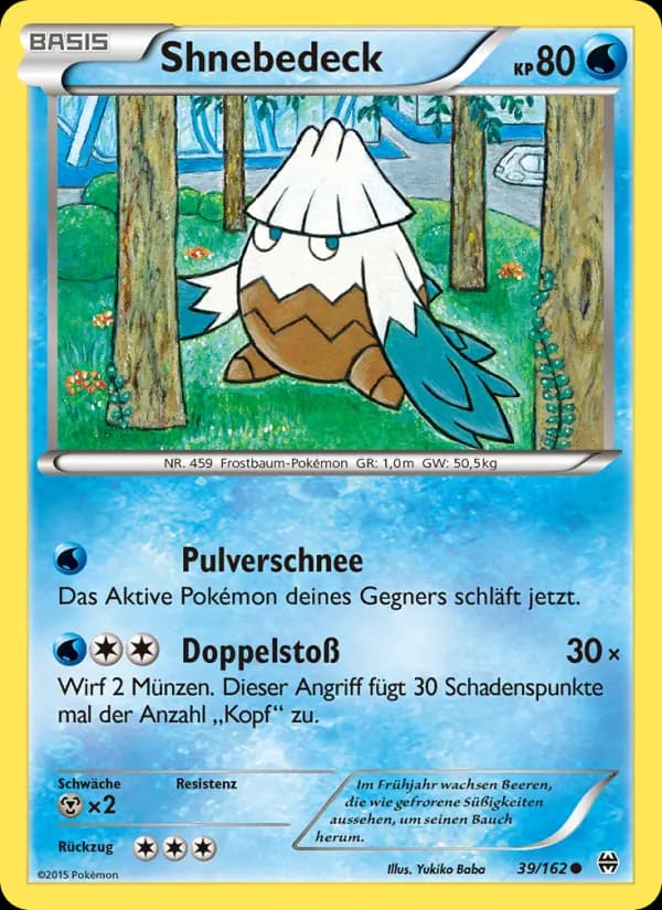 Shnebedeck card in German
