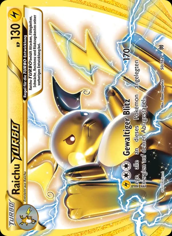 Raichu-TURBO card in German