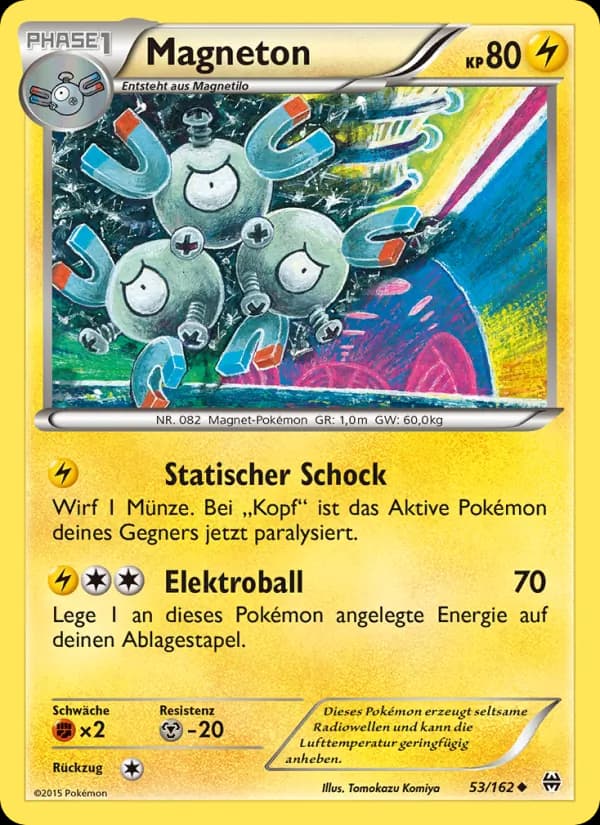 Magneton card in German