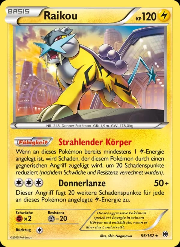 Raikou card in German