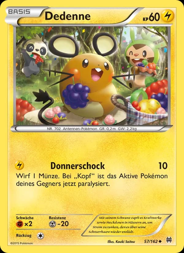 Dedenne card in German