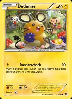 Dedenne card in German