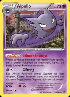 Alpollo card in German