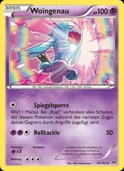 Woingenau card in German