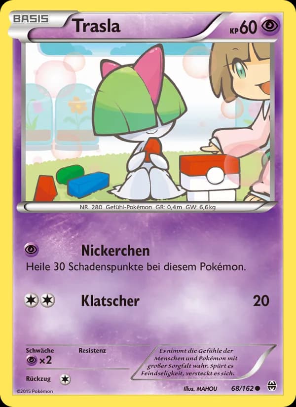 Trasla card in German