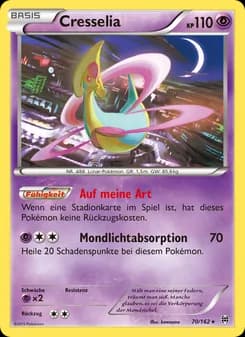 Cresselia card in German