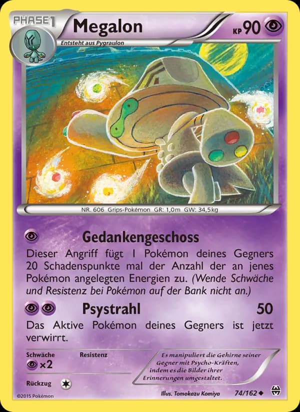 Megalon card in German