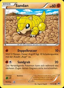 Sandan card in German