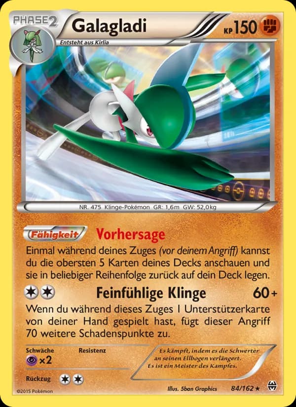Galagladi card in German