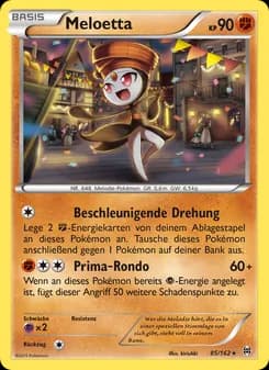Meloetta card in German