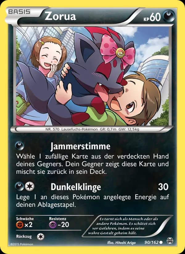 Zorua card in German