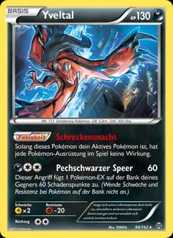 Yveltal card in German