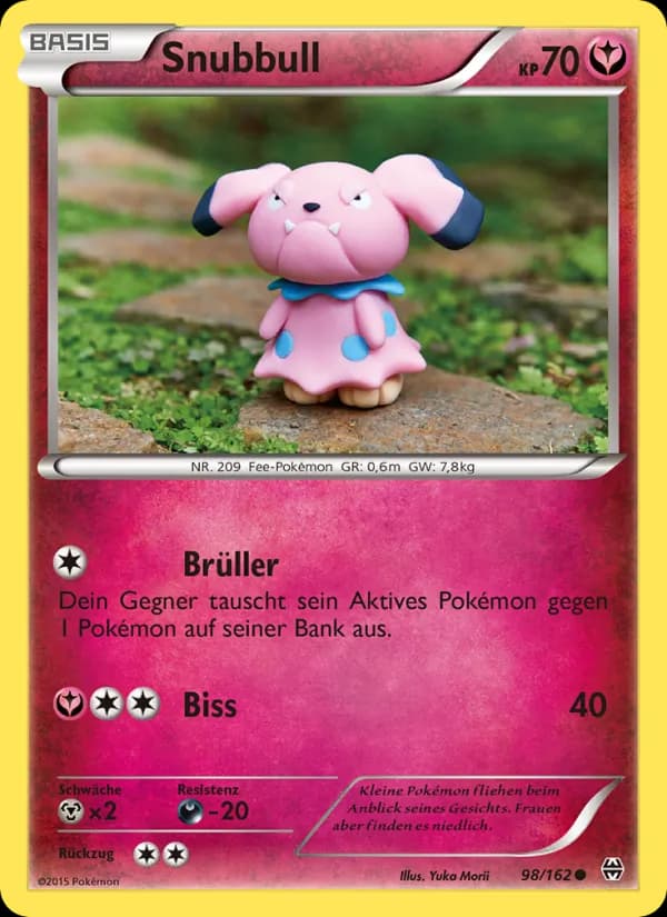 Snubbull card in German