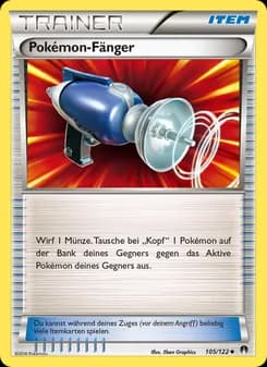 Pokémon-Fänger card in German