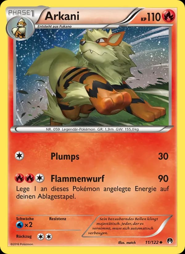 Arkani card in German