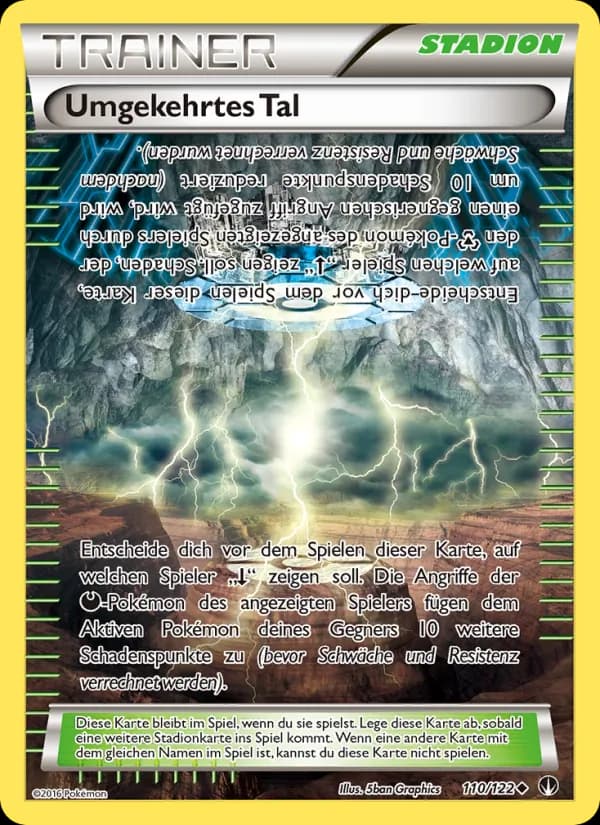 Umgekehrtes Tal card in German