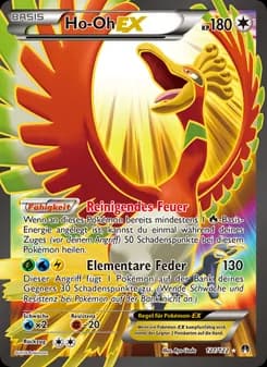 Ho-Oh EX card in German